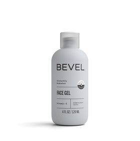 Bevel front packaging showing clear gel and label, highlights lightweight hydration