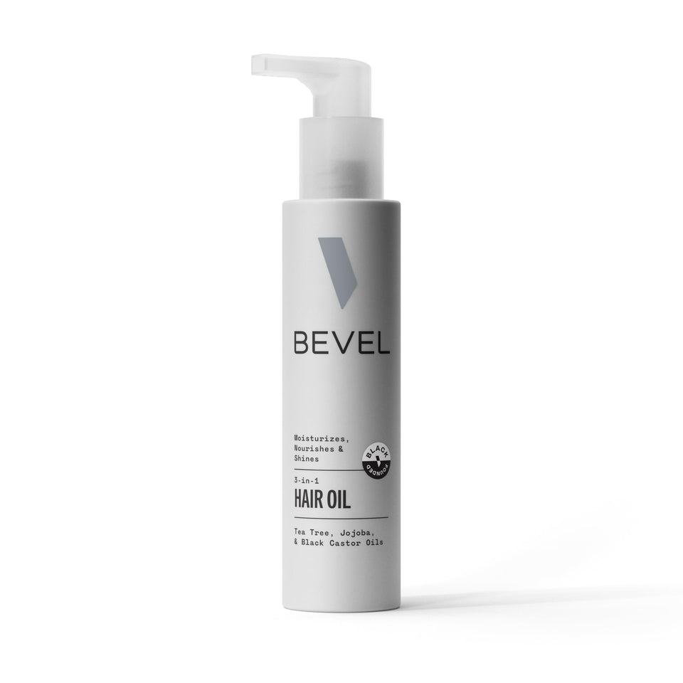 Bevel front packaging showing bottle and label, highlights travel-friendly size