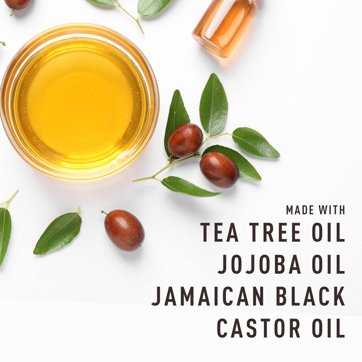Bevel oil texture pouring to show lightweight consistency for easy distribution