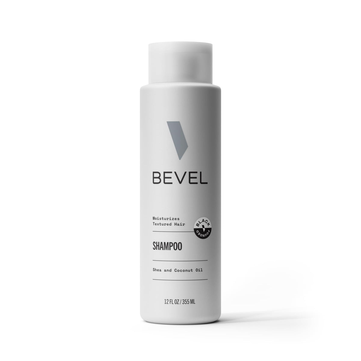 Bevel front bottle view showing clean branding and easy grip benefit