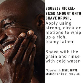 Bevel shaving cream paired with Bevel razor set showing improved shave performance