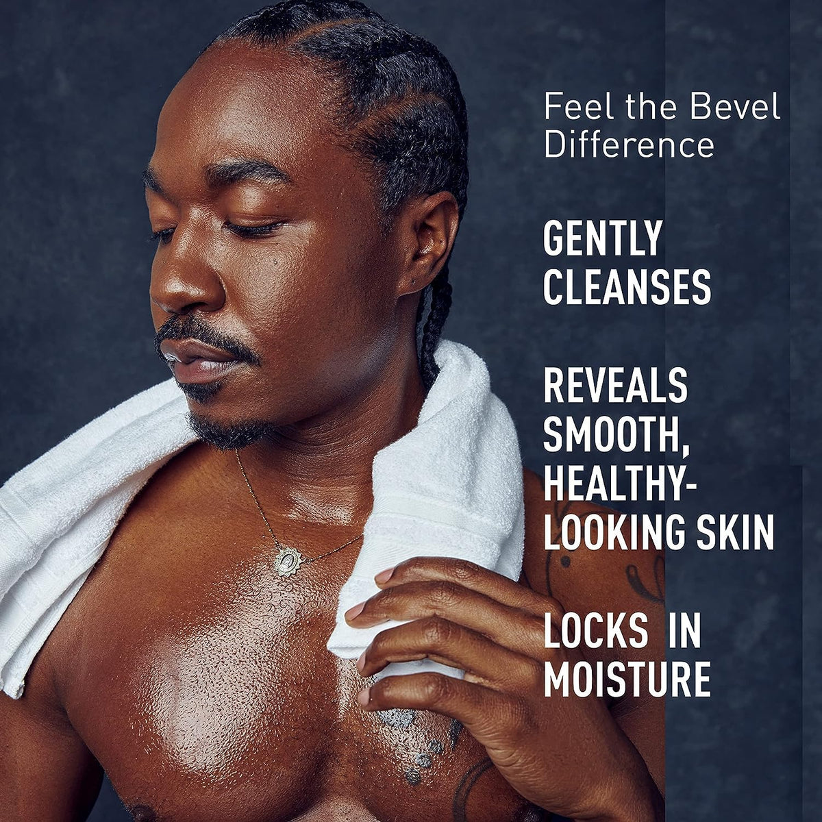 Bevel ingredients close-up featuring shea butter and coconut oil benefits