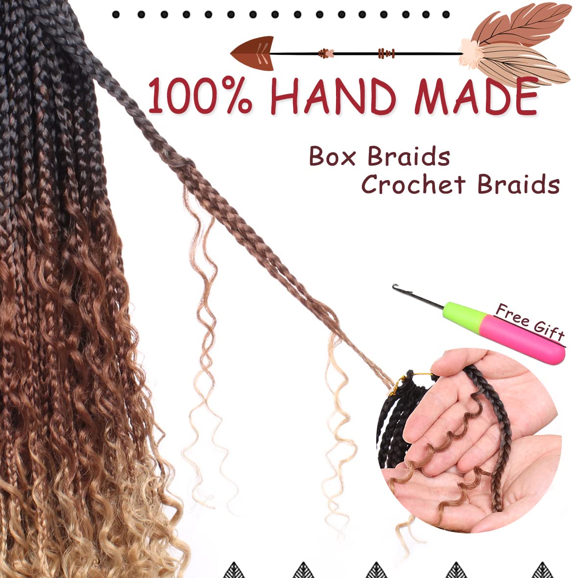 Beverlee model wearing boho braids demonstrating versatile everyday bohemian look