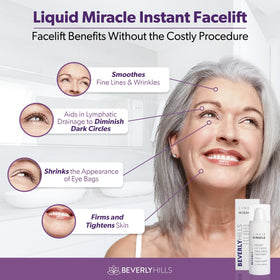 BEVERLY HILLS gel-serum texture spread on skin highlighting lightweight feel and quick absorption benefit