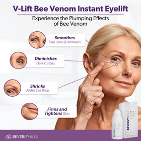 BEVERLY HILLS V-Lift close-up of smooth serum texture highlighting lightweight feel