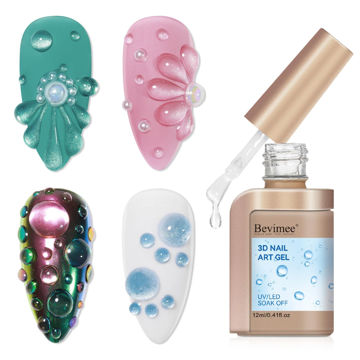 Bevimee front packaging 12ML showing product and benefit clear sculpting control