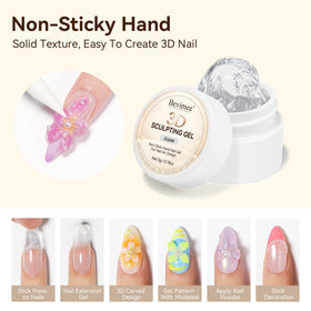 Bevimee silicone mold and double-head pen for precise sculpting benefit