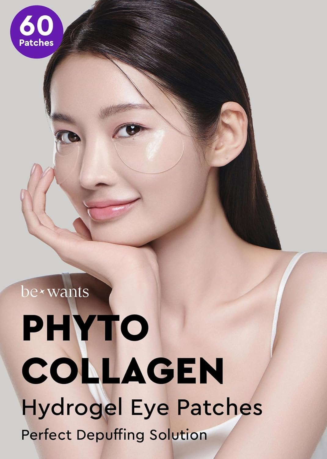 BE+WANTS hydrogel close-up texture highlighting cooling and adhesion benefit