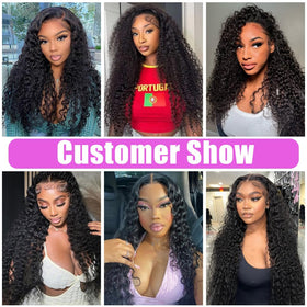 Bexclent length comparison photo showing scale of 14, 16, 18 inch bundles