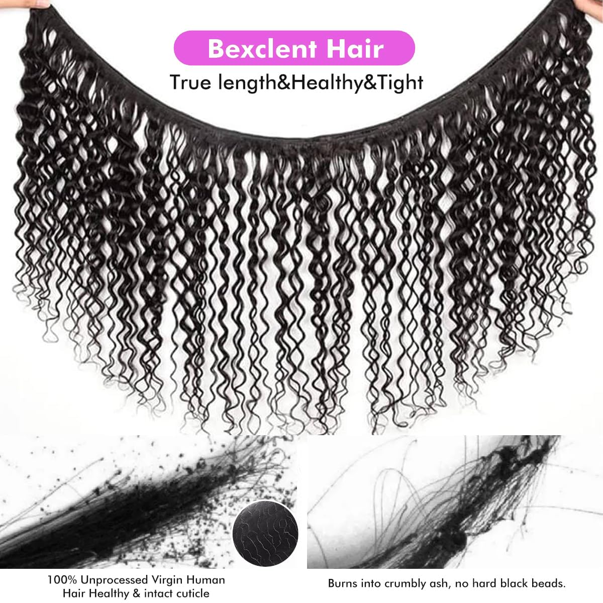 Bexclent texture detail highlighting soft deep wave pattern for natural volume