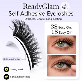 BEYELIAN close-up of thin black lash band offering natural eyeliner effect