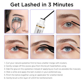 BEYELIAN dual-ended brush detail for precise glue application