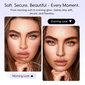 BEYELIAN lashes in travel pouch highlighting mess-free portability