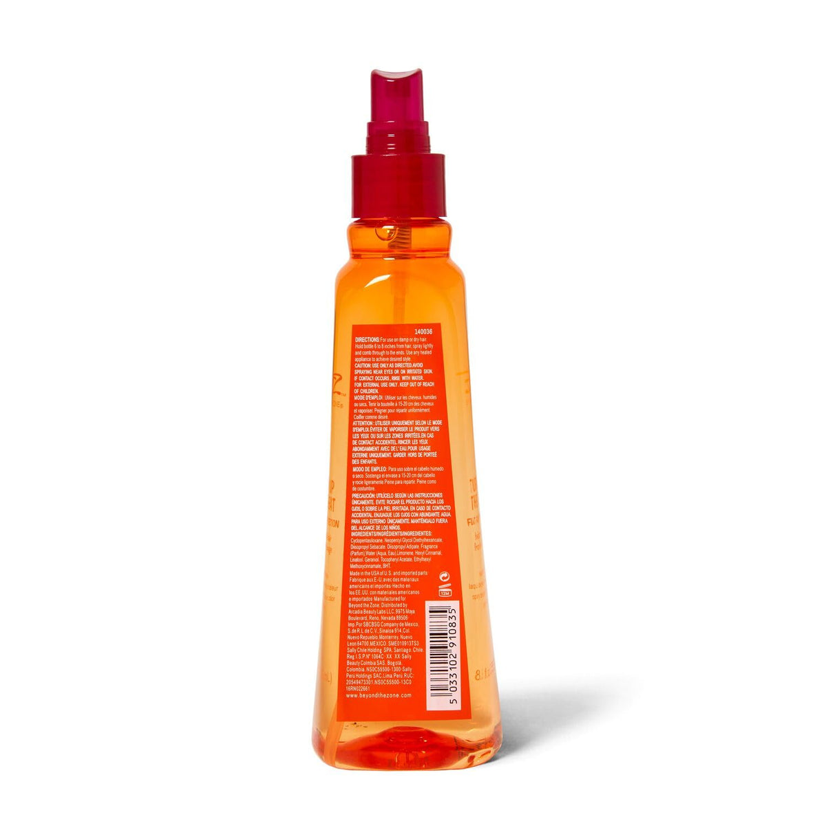Beyond the Zone back label close-up listing ingredients and usage directions for confidence