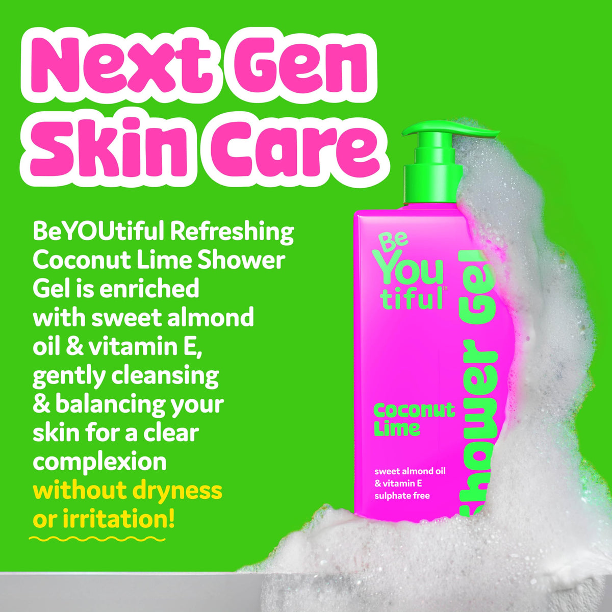BeYoutiful 32oz bottle next to common items showing size and value