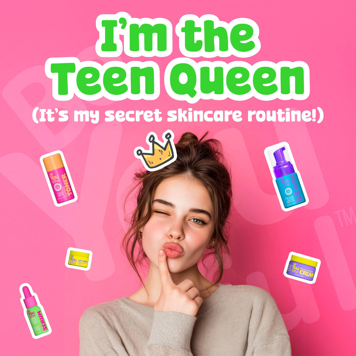 BeYoutiful lip mask applied at a sleepover illustrating overnight hydration