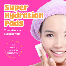 BeYoutiful open jar revealing stacked moisturizing pads for travel