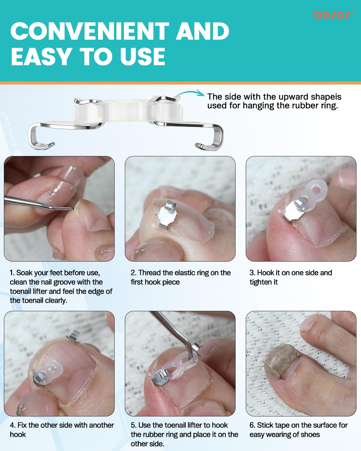 BEZOX adhesive patches sheet displayed for water-resistant, low-profile hold