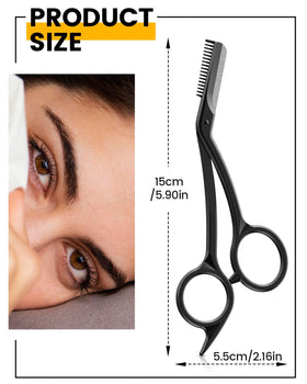 BEZOX after-trim view showing symmetrical neat brows and natural finish