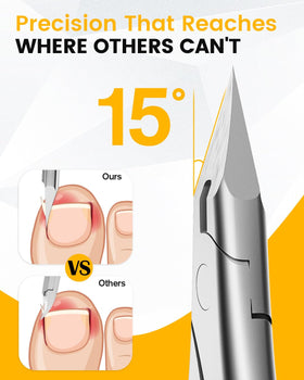 BEZOX close-up of ultra-sharp blade for clean cuts
