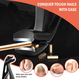 BEZOX nail clipper catcher holding clippings to keep grooming area tidy