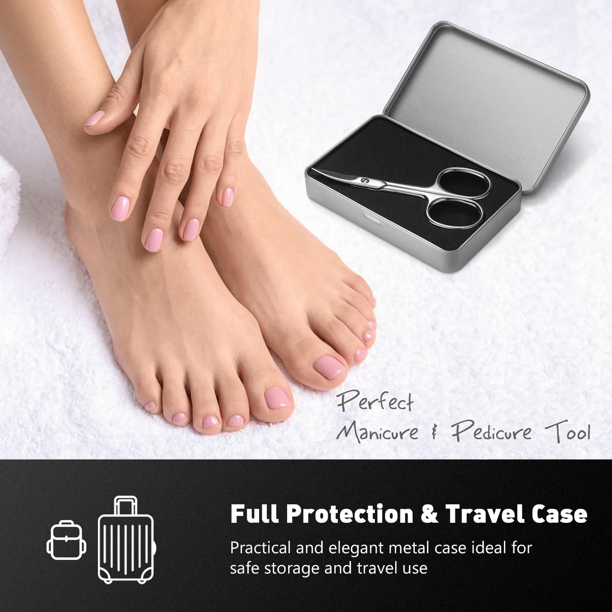 BEZOX cutting a toenail illustrating clean, controlled trimming
