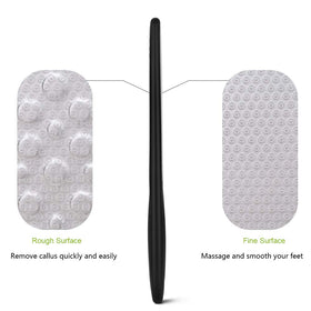 BEZOX foot file on bathroom counter styled with towel for home pedicure benefit