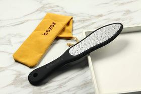 BEZOX side profile showing thin metal rasp for precise smoothing benefit