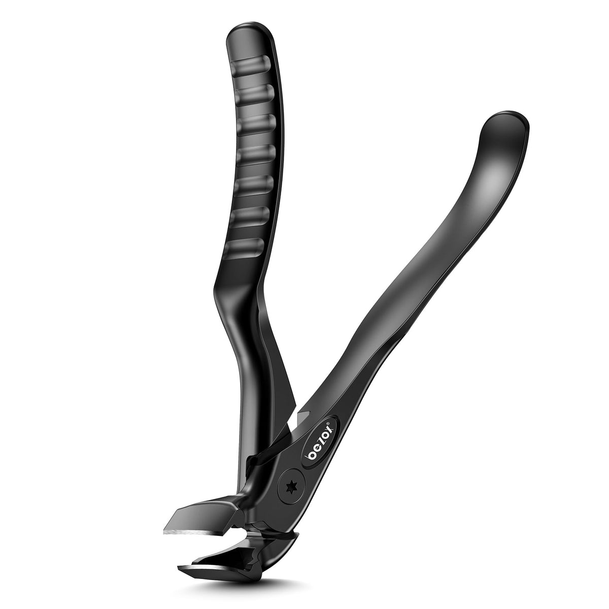BEZOX front view of clippers showing full tool and ergonomic shape for easier trimming