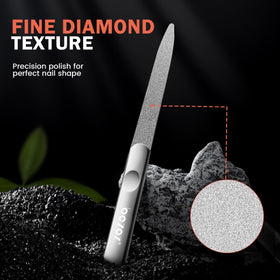 BEZOX anti-slip handle detail for secure grip and precise filing benefit