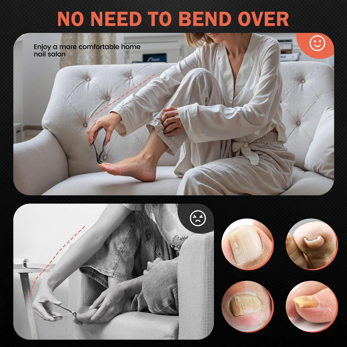 BEZOX handle close-up with non-slip texture offering comfortable secure grip