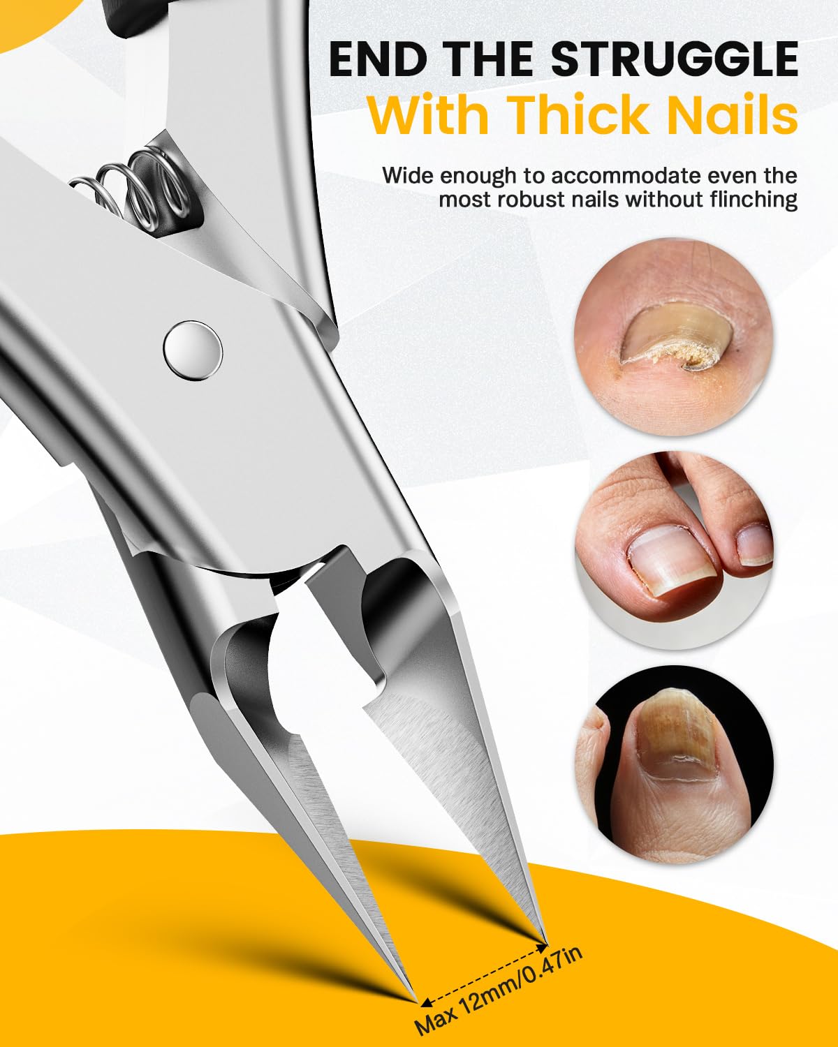 BEZOX jaws open wide demonstrating 0.4 inch capacity