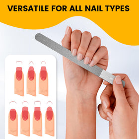 BEZOX pointed metal file close-up for precision shaping and cuticle-area accuracy