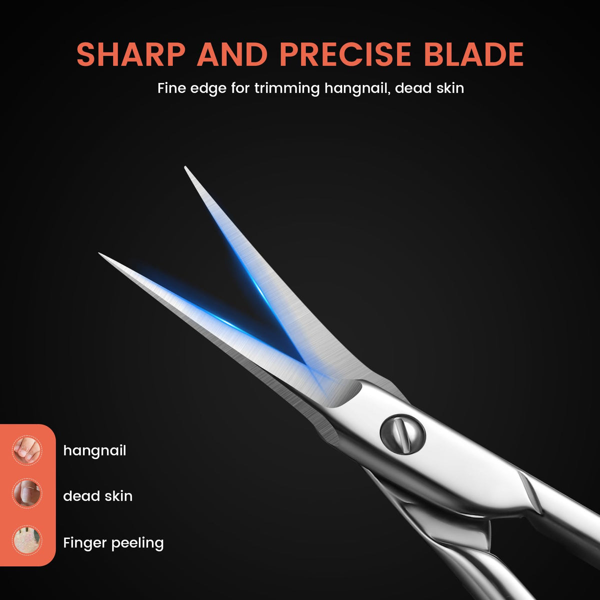 BEZOX polished handle with ergonomic finger ring for comfort