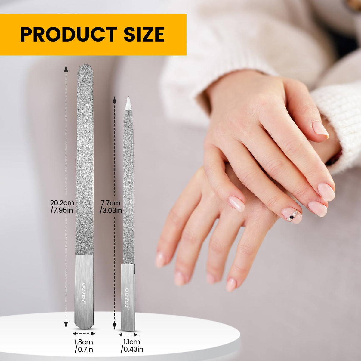 BEZOX files beside a ruler to show exact length and scale for confident sizing