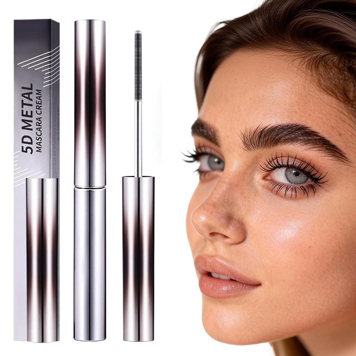BFQ iron wand mascara front packaging showing bold black tube and label for easy identification