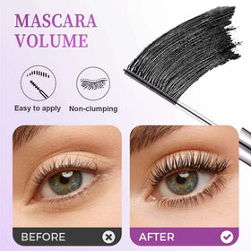BFQ iron wand mascara metal wand close-up demonstrating precise bristles for lash separation