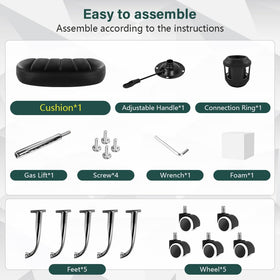 BFTOU assembled stool in packaging box highlighting ready-to-ship convenience