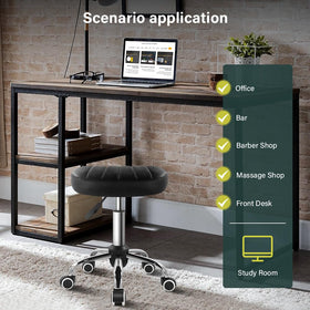 BFTOU stool in salon setting demonstrating convenience and space-saving mobility
