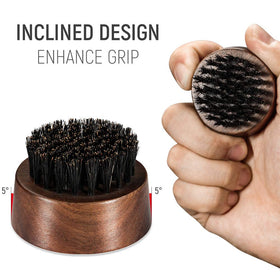 BFWood close-up of boar bristles showing texture and gentle grooming benefit