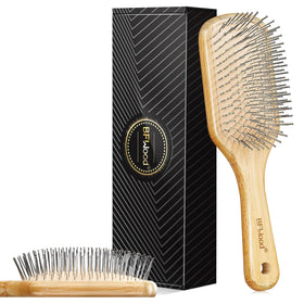 BFWood front view showing bamboo handle and brush head, durable design benefit
