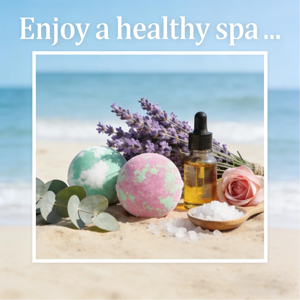 Bgiscaw mint bath bomb dissolving with visible fizz for refreshing soak benefit