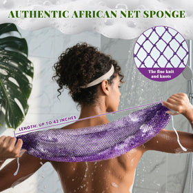 BHYTAKI close-up diamond-knotted net texture for gentle exfoliation