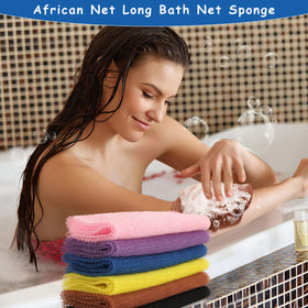 BHYTAKI net cut and folded for foot scrubbing, precise targeted care