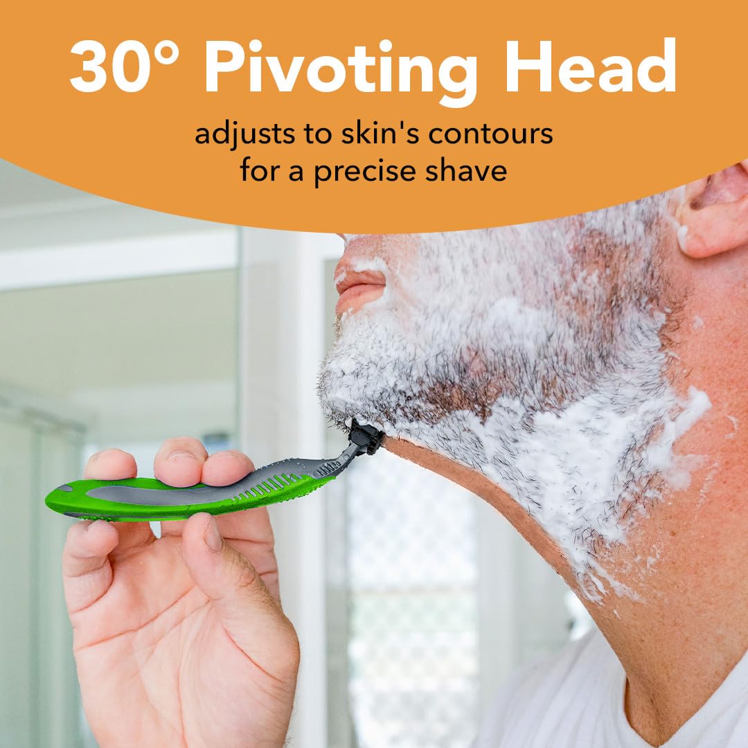 BIC ergonomic handle with anti-slip grip for better control