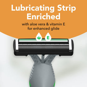 BIC razor in use shaving jawline demonstrating smooth maneuvering