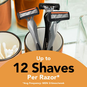 BIC Flex 4 Sensitive razor with protective cover ready for travel convenience
