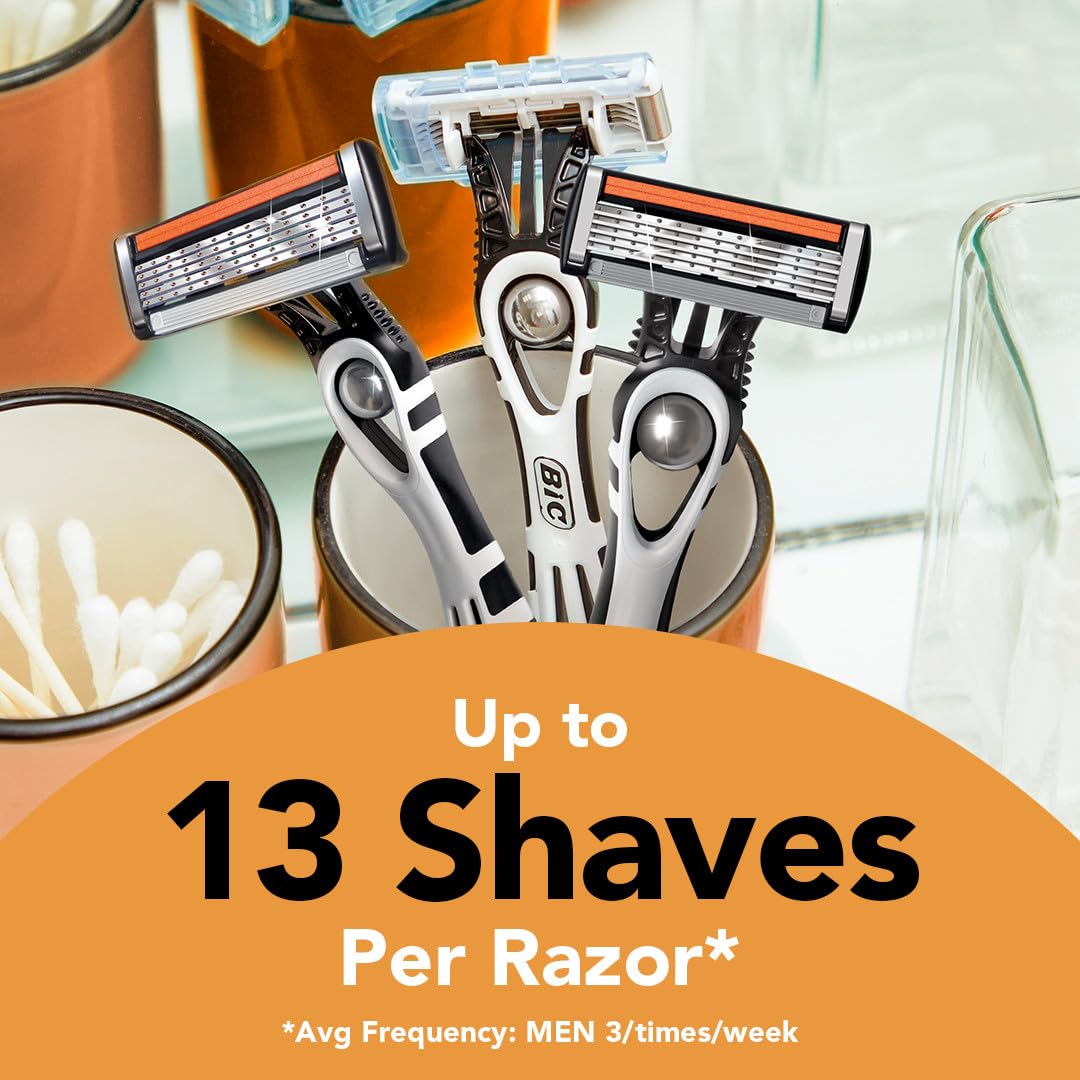 BIC Flex 5 in a dorm shower caddy for easy shared-bathroom use