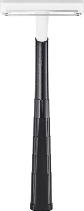 BIC razor in use shaving jawline demonstrating precise reach and reduced irritation