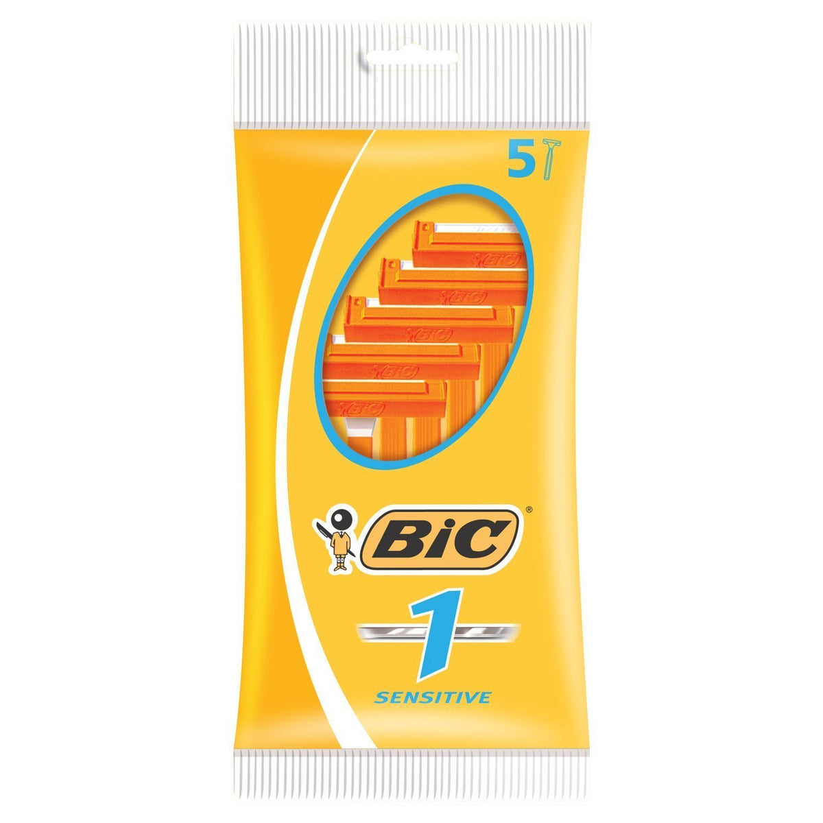 BIC N°1 razor close-up on single blade for gentle, precise shaving benefit